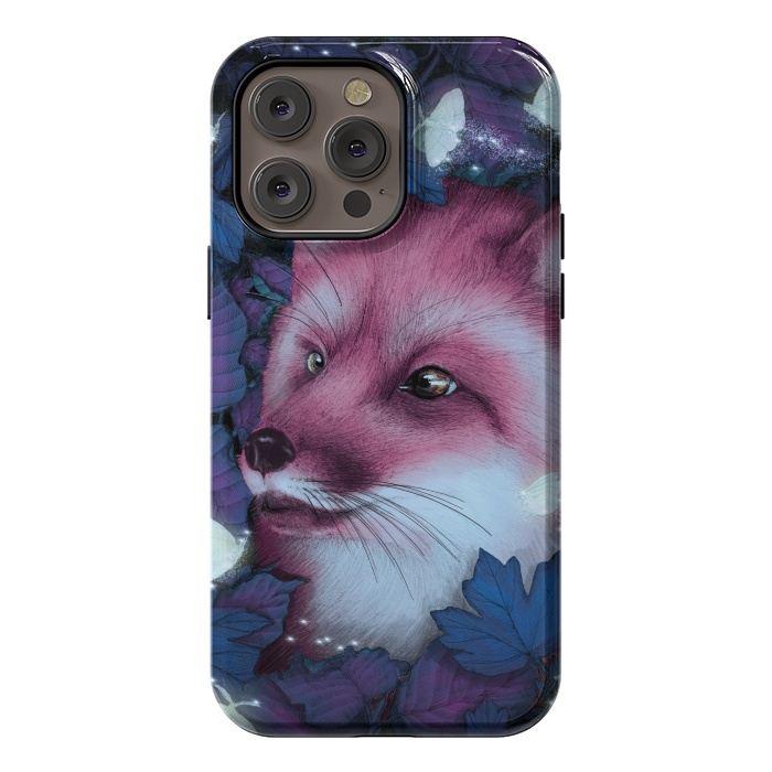 iPhone 14 Pro max StrongFit Fox in the Midnight Forest by ECMazur 