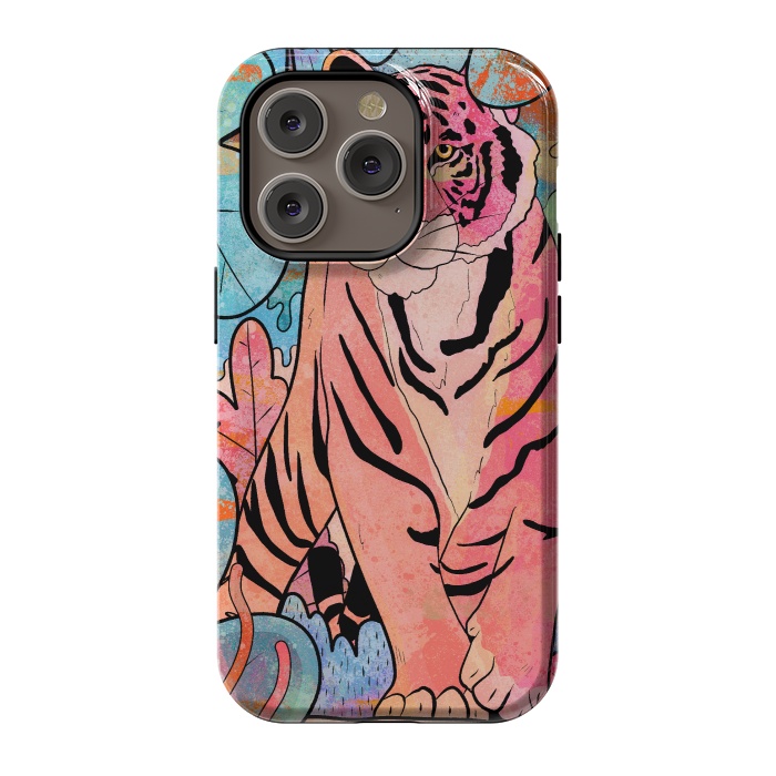iPhone 14 Pro StrongFit The big tiger cat by Steve Wade (Swade)