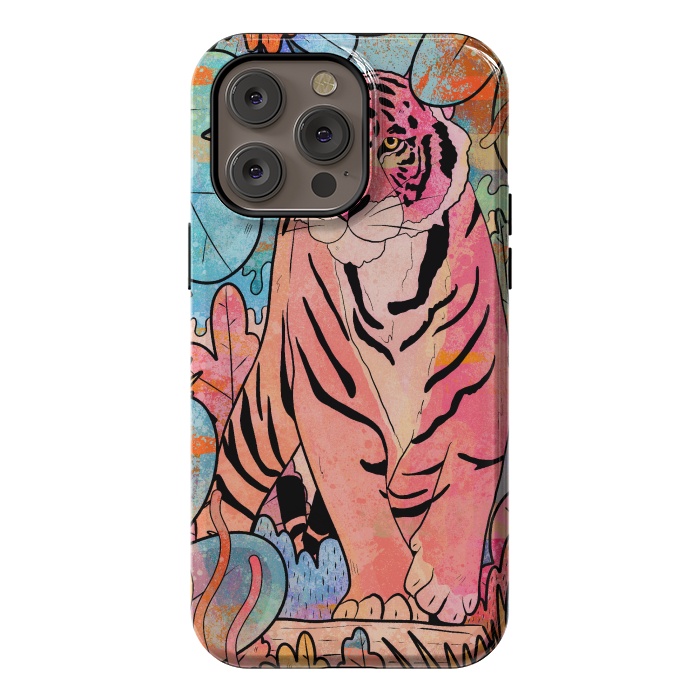 iPhone 14 Pro max StrongFit The big tiger cat by Steve Wade (Swade)