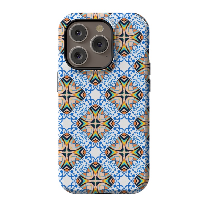 iPhone 14 Pro StrongFit Mediterranean Tile by Uma Prabhakar Gokhale