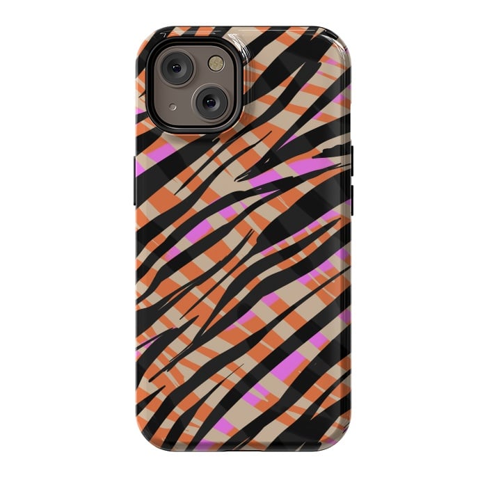 iPhone 14 StrongFit Tiger skin by Laura Grant