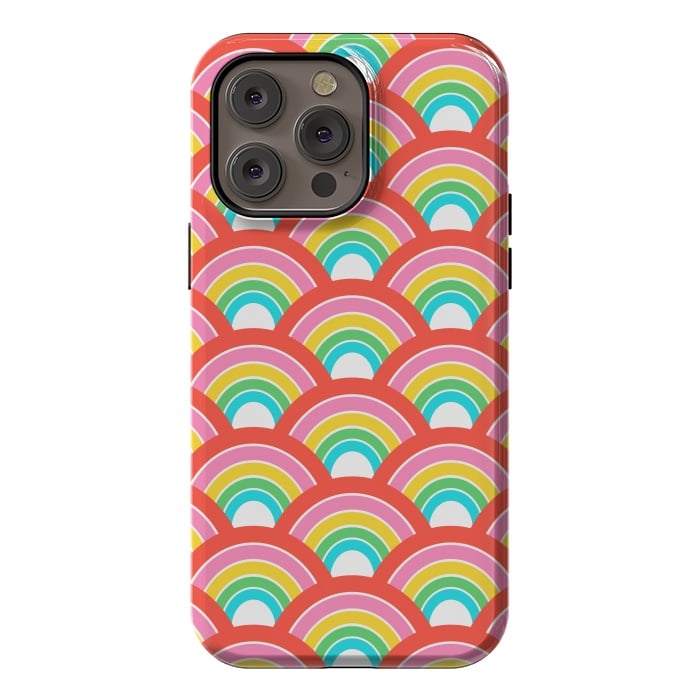 iPhone 14 Pro max StrongFit Rainbows by Laura Grant