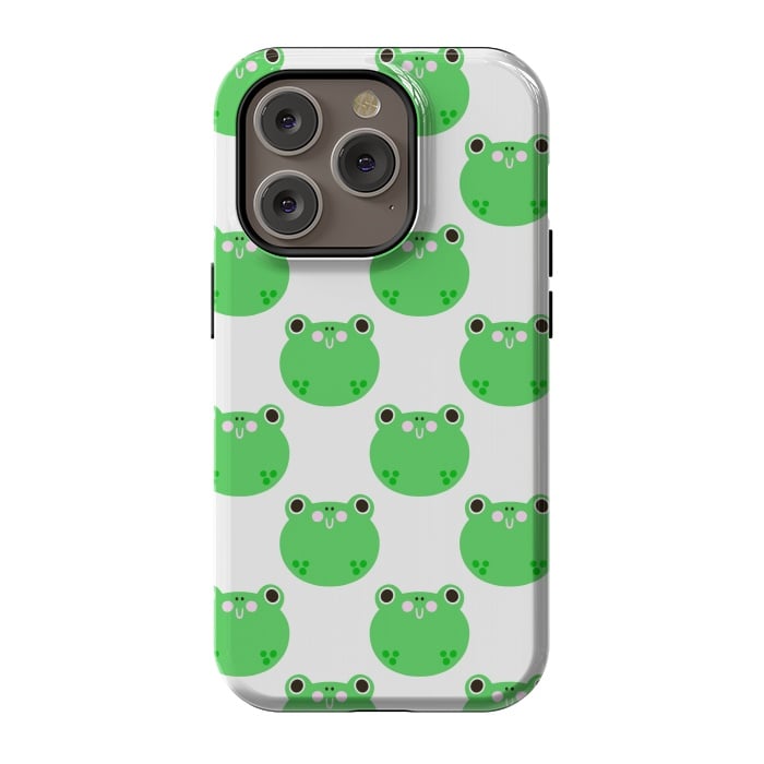 iPhone 14 Pro StrongFit Happy Frogs by Sam Pernoski