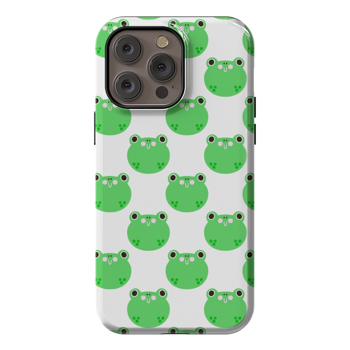 iPhone 14 Pro max StrongFit Happy Frogs by Sam Pernoski