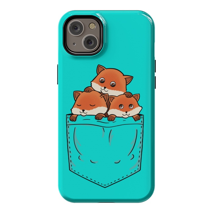 iPhone 14 Plus StrongFit Fox Pocket by Coffee Man