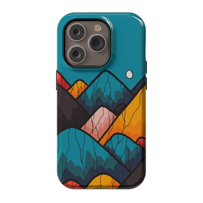 iPhone 14 Pro StrongFit Round rock peaks by Steve Wade (Swade)