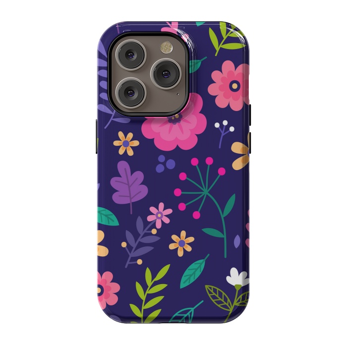 iPhone 14 Pro StrongFit Ditsy Flowers by ArtsCase
