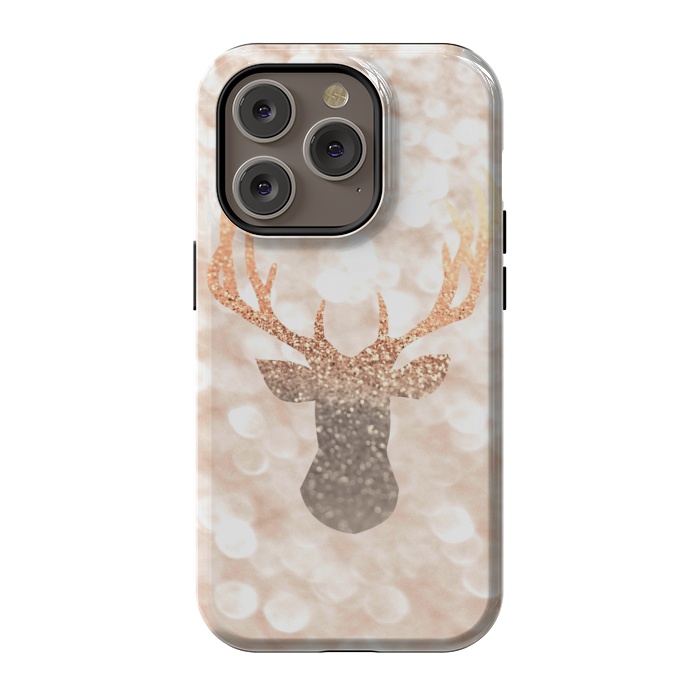 iPhone 14 Pro StrongFit CHAMPAGNER SANDY  STAG by Monika Strigel