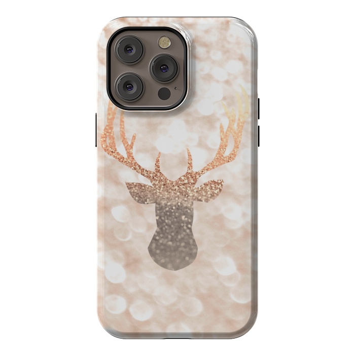 iPhone 14 Pro max StrongFit CHAMPAGNER SANDY  STAG by Monika Strigel