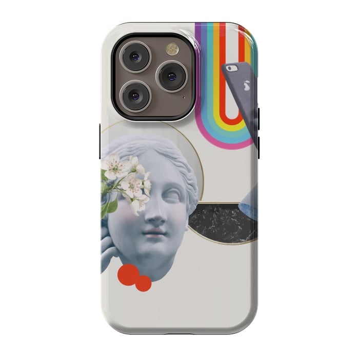 iPhone 14 Pro StrongFit Greek Goddess Rainbow Selfie by Pear iPhone by Uma Prabhakar Gokhale