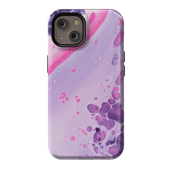 iPhone 14 StrongFit Pink and Purple Waves by ArtsCase