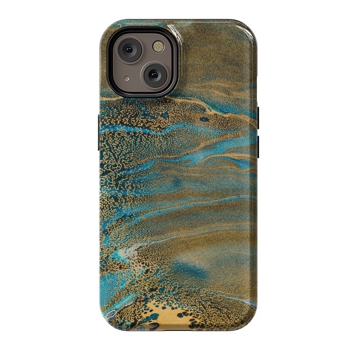 iPhone 14 StrongFit Aquamarine Waves by ArtsCase