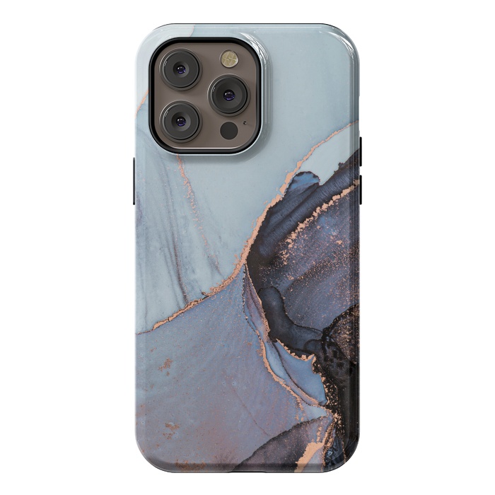 iPhone 14 Pro max StrongFit Gray and Gold Paints by ArtsCase