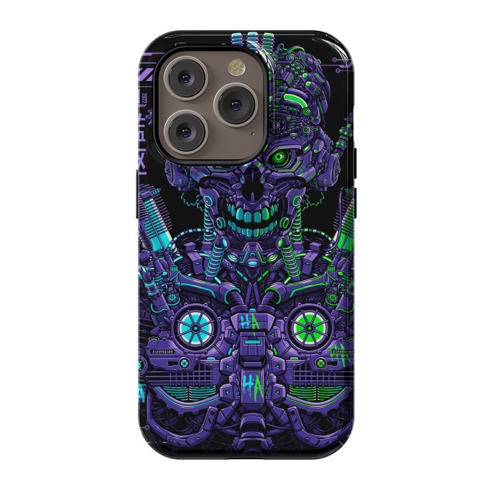 iPhone 14 Pro StrongFit Cyber Robot by Alberto