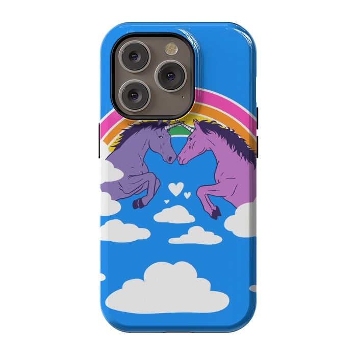 iPhone 14 Pro StrongFit Duel of unicorns by Alberto