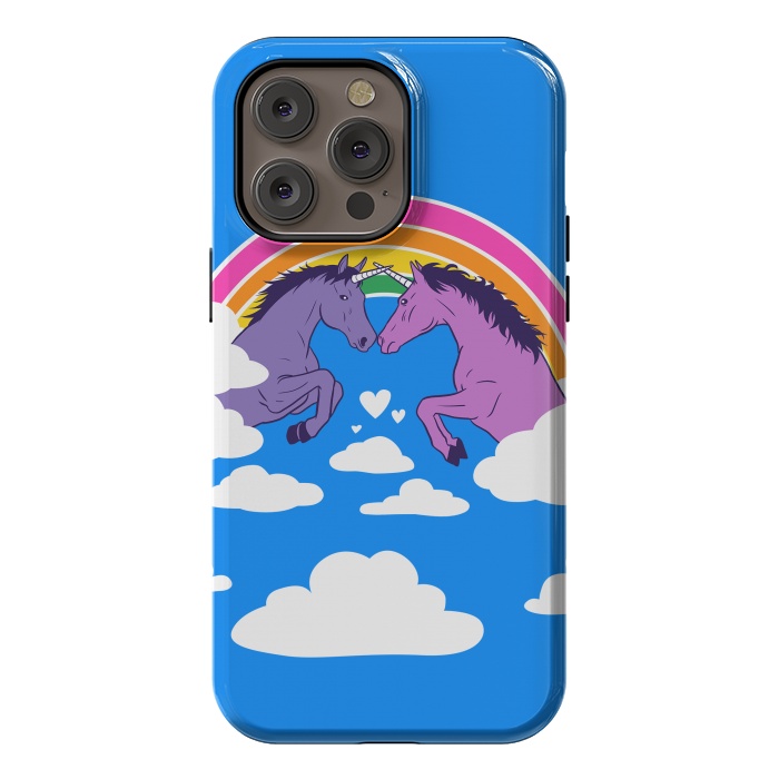 iPhone 14 Pro max StrongFit Duel of unicorns by Alberto
