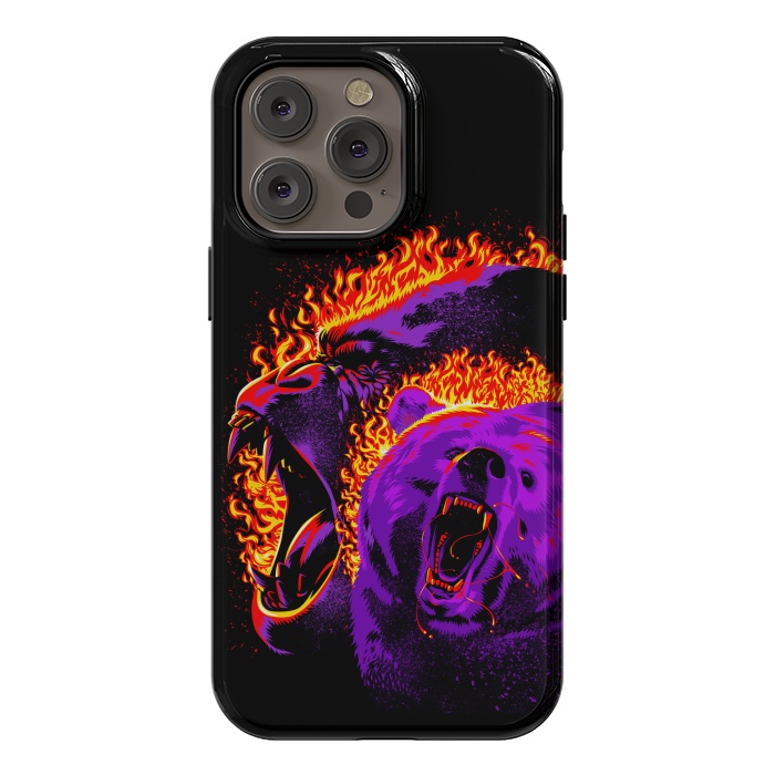 iPhone 14 Pro max StrongFit Gorilla and bear from hell by Alberto