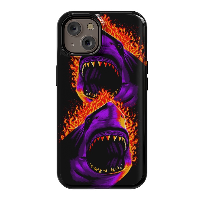 iPhone 14 StrongFit Fire shark by Alberto