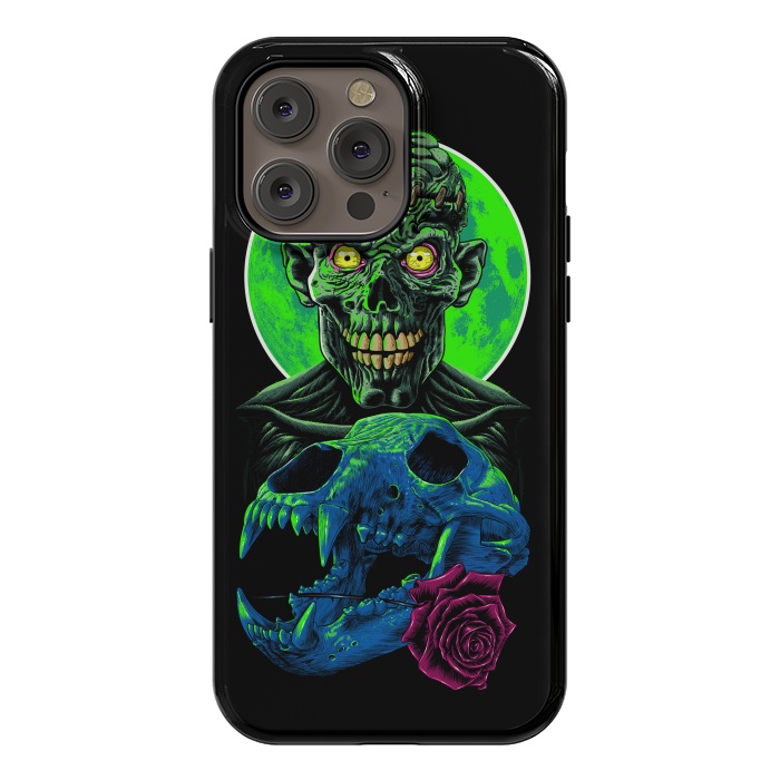 iPhone 14 Pro max StrongFit Skull and flower zombie by Alberto