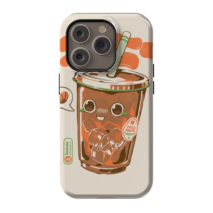 iPhone 14 Pro StrongFit Cute Cold Brew Coffee  by Ilustrata