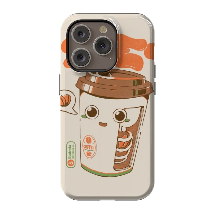 iPhone 14 Pro StrongFit Cute Coffee x-Ray by Ilustrata