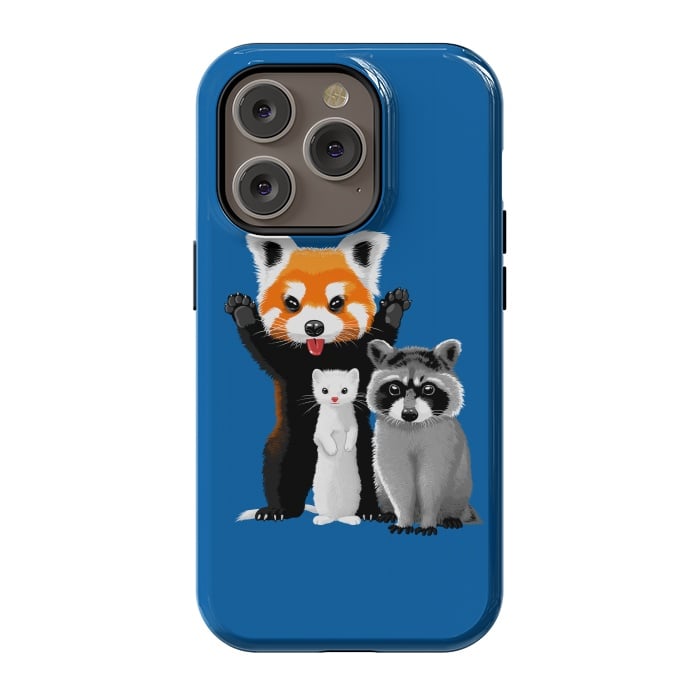 iPhone 14 Pro StrongFit Raccoon, ferret and red panda by Alberto