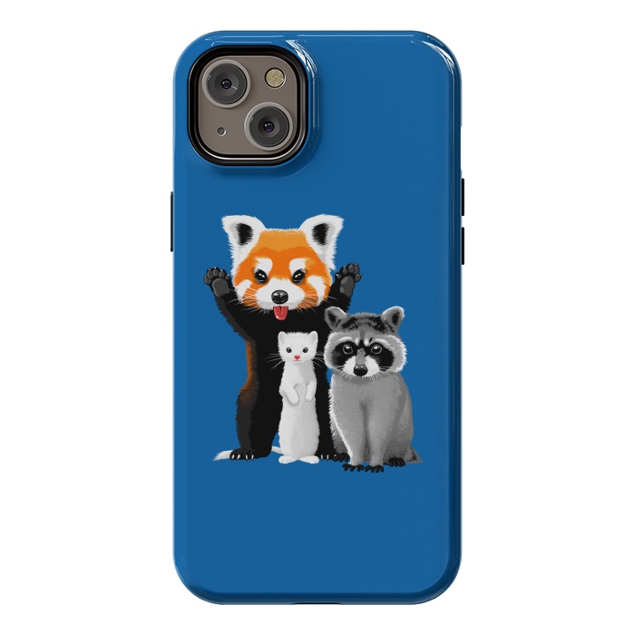 iPhone 14 Plus StrongFit Raccoon, ferret and red panda by Alberto