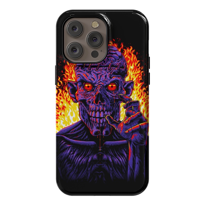 iPhone 14 Pro max StrongFit Zombie in flames by Alberto