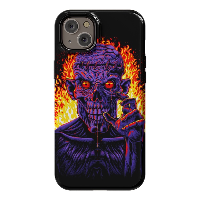 iPhone 14 Plus StrongFit Zombie in flames by Alberto