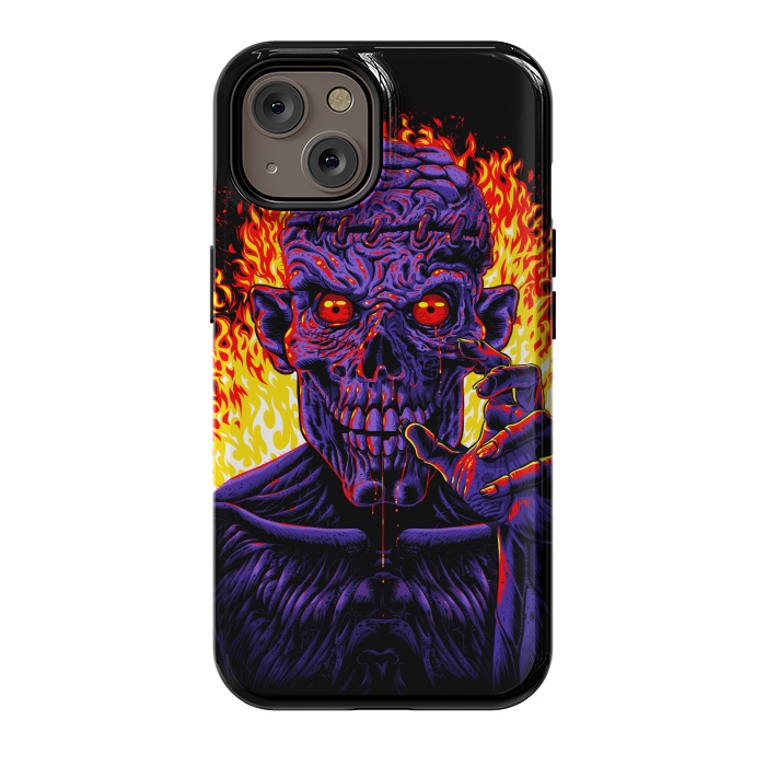 iPhone 14 StrongFit Zombie in flames by Alberto