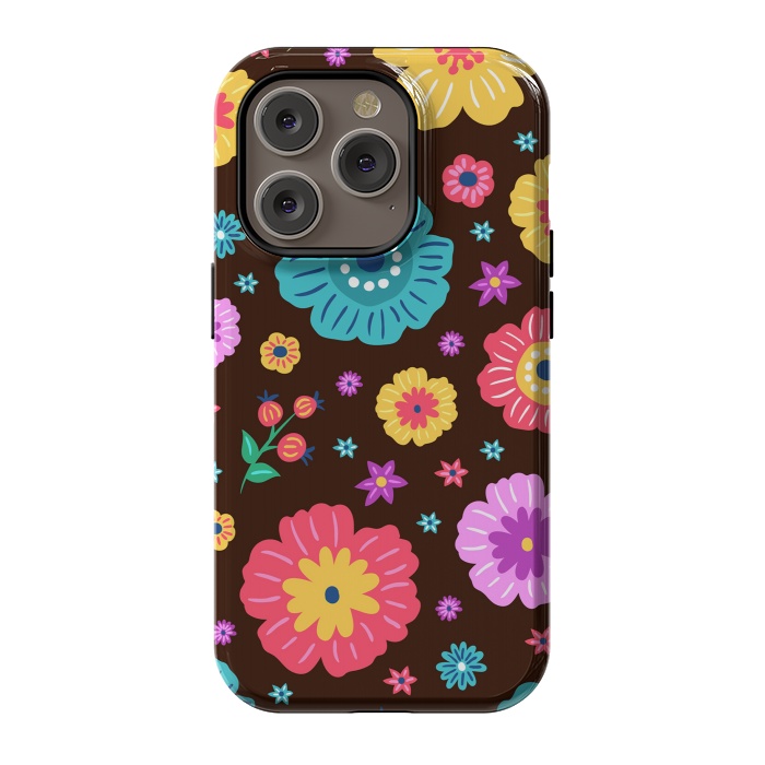 iPhone 14 Pro StrongFit Floral Design 000 by ArtsCase