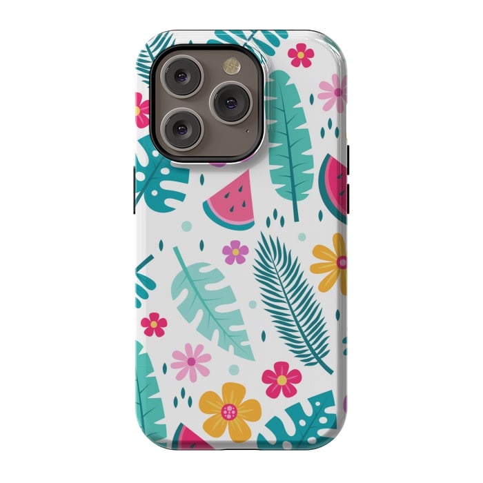 iPhone 14 Pro StrongFit Fun Tropical Design  by ArtsCase