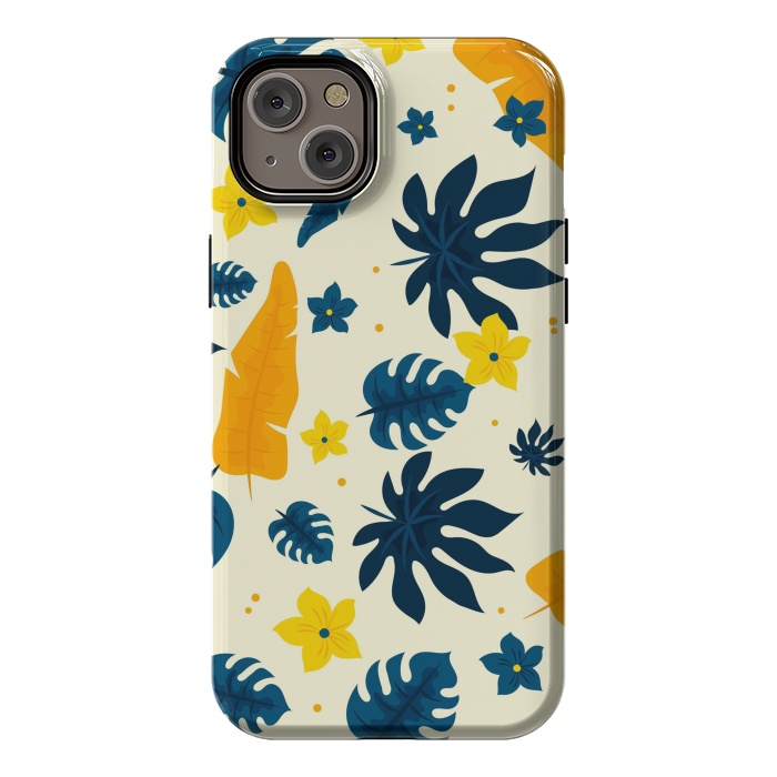 iPhone 14 Plus StrongFit Tropical Leaves Floral by ArtsCase