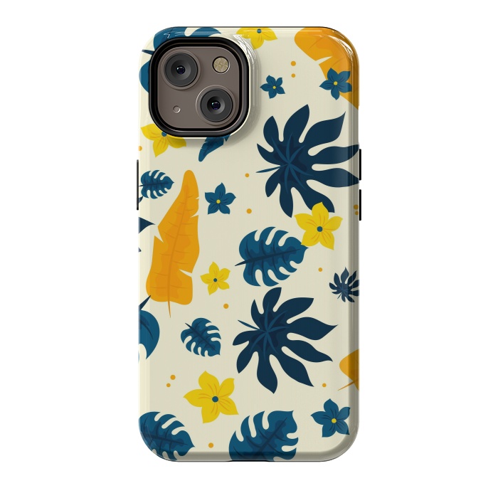 iPhone 14 StrongFit Tropical Leaves Floral by ArtsCase
