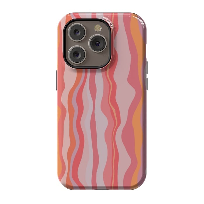 iPhone 14 Pro StrongFit Melted Marrakesh Stripes by Nic Squirrell