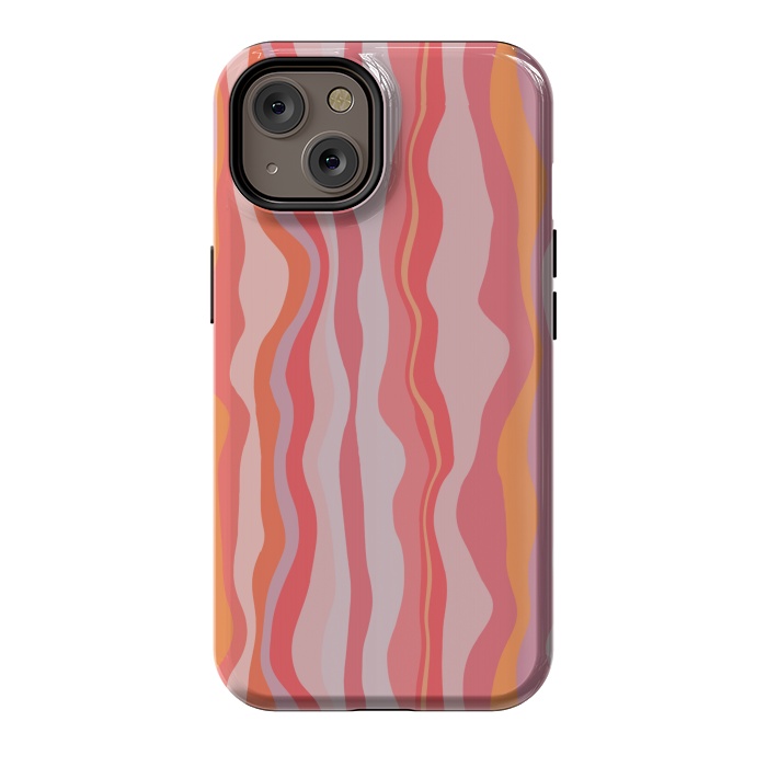 iPhone 14 StrongFit Melted Marrakesh Stripes by Nic Squirrell