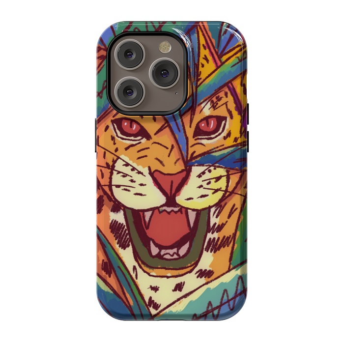 iPhone 14 Pro StrongFit The jungle cat by Steve Wade (Swade)