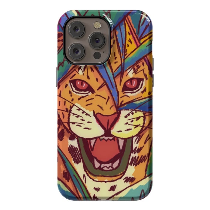 iPhone 14 Pro max StrongFit The jungle cat by Steve Wade (Swade)