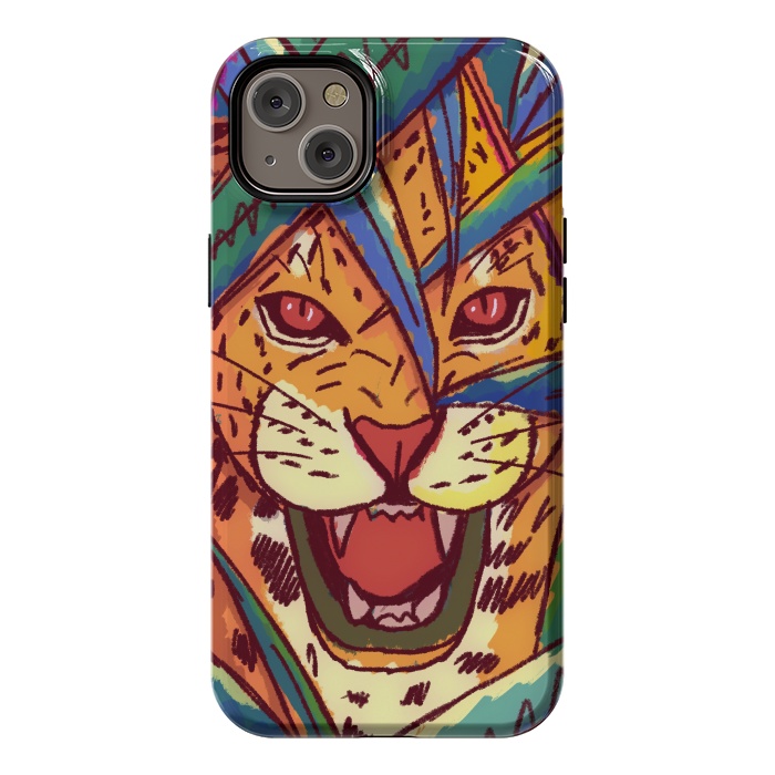 iPhone 14 Plus StrongFit The jungle cat by Steve Wade (Swade)