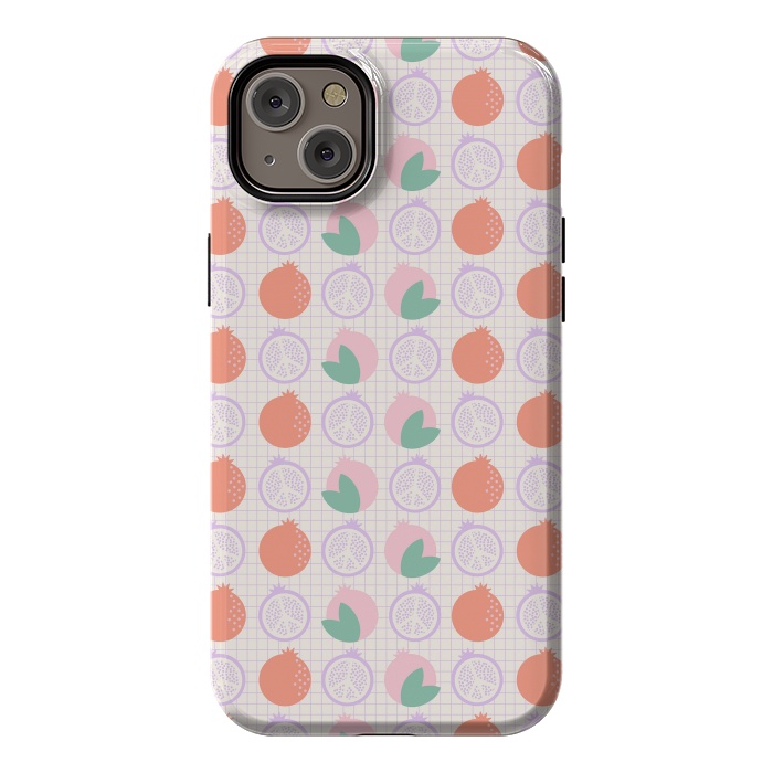 iPhone 14 Plus StrongFit Pastels Peaceful Pomegranate by ArtPrInk