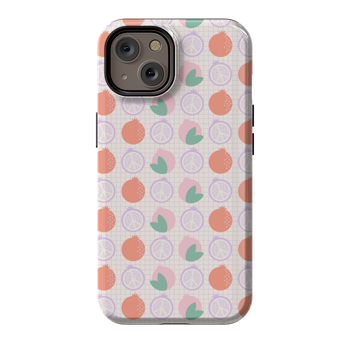 iPhone 14 StrongFit Pastels Peaceful Pomegranate by ArtPrInk