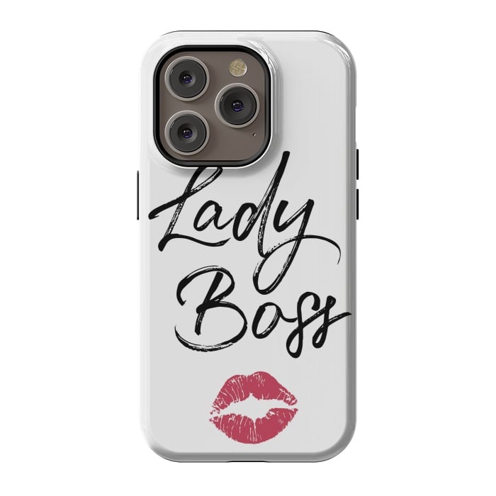iPhone 14 Pro StrongFit Lady Boss Kiss by Martina