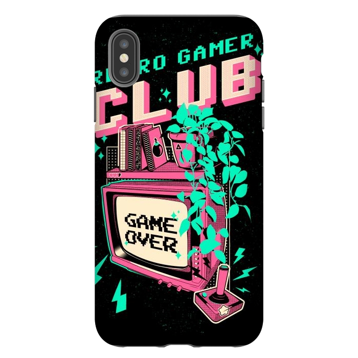 iPhone Xs Max StrongFit Retro Gamer Club  by Ilustrata