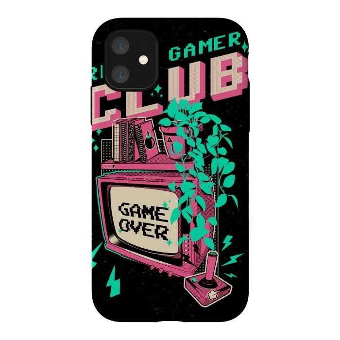 iPhone 11 StrongFit Retro Gamer Club  by Ilustrata