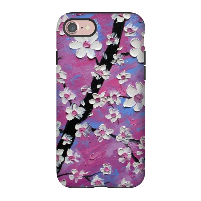 iPhone 7 StrongFit Cherry blossoms oil art original by ArtKingdom7