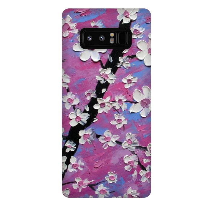 Galaxy Note 8 StrongFit Cherry blossoms oil art original by ArtKingdom7