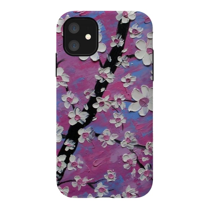 iPhone 11 StrongFit Cherry blossoms oil art original by ArtKingdom7