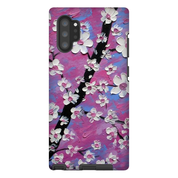 Galaxy Note 10 plus StrongFit Cherry blossoms oil art original by ArtKingdom7