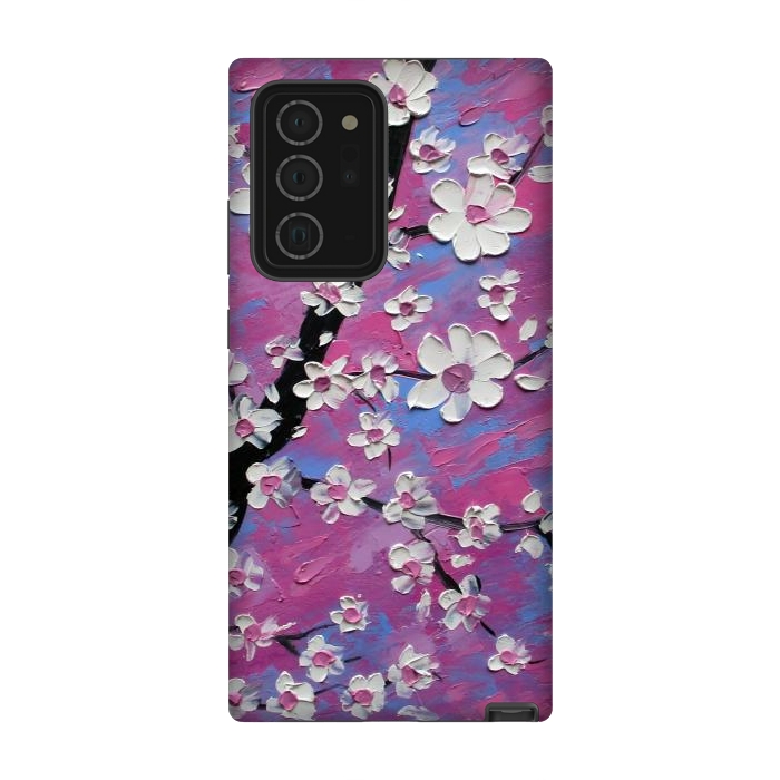Galaxy Note 20 Ultra StrongFit Cherry blossoms oil art original by ArtKingdom7