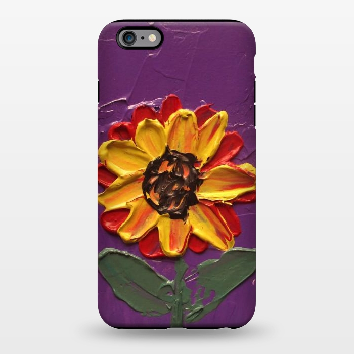iPhone 6/6s plus StrongFit Sunflower acrylic painting by ArtKingdom7